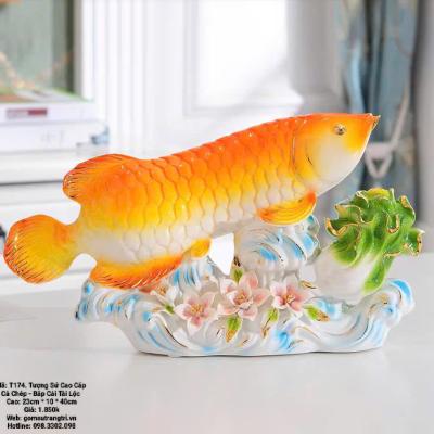 TƯỢNG SỨ CAO CẤP CÁ CHÉP - BẮP CẢI TÀI LỘC